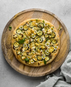 pizza aux courgettes