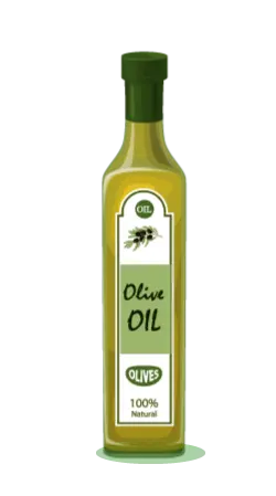 illustration bouteille vinaigre d'olive